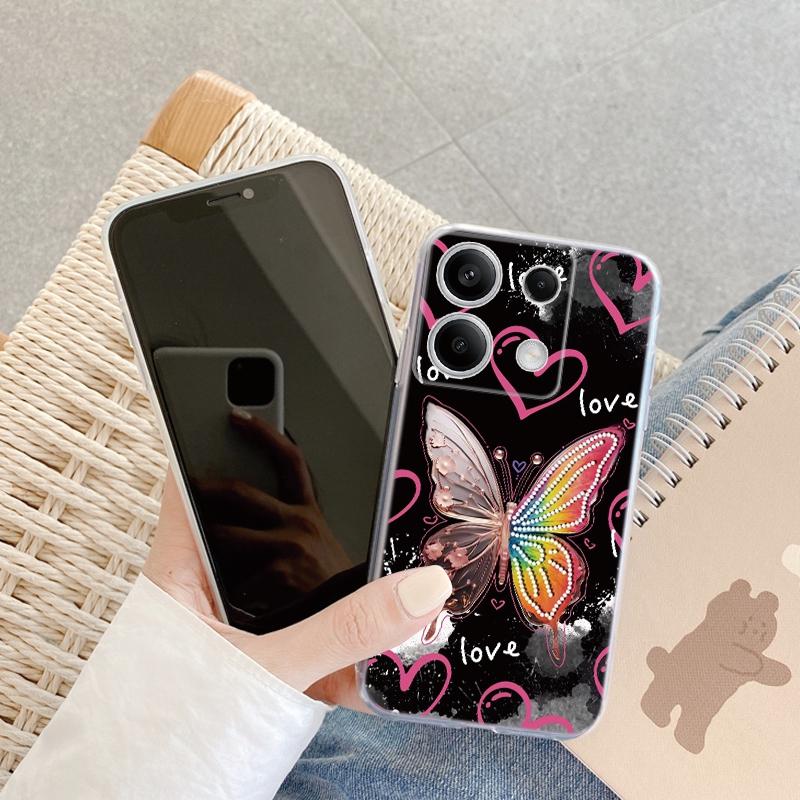 

Роскошный чехол с узором для iPhone Samsung A55 M34 S24 Xiaomi Redmi 13 Pro 14C Huawei Honor 200, противоударный бампер для телефона TPU, устойчивый к царапинам, прозрачная задняя крышка Samsung Galaxy S20 FE