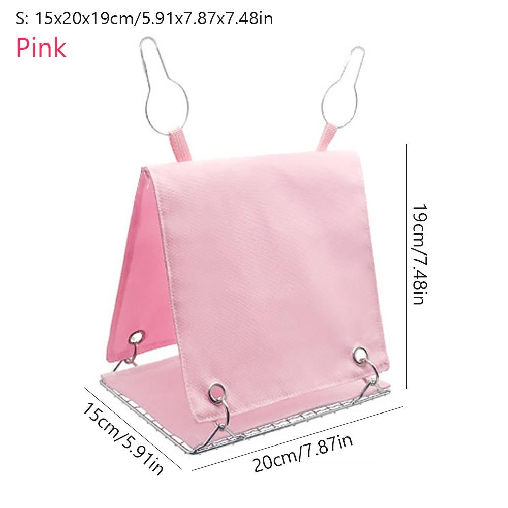 Comfortable Hangable Triangle Bird Cage House Detachable Ventilated Summer Bird Nest Cool Parrot Hut Tent Pigeon