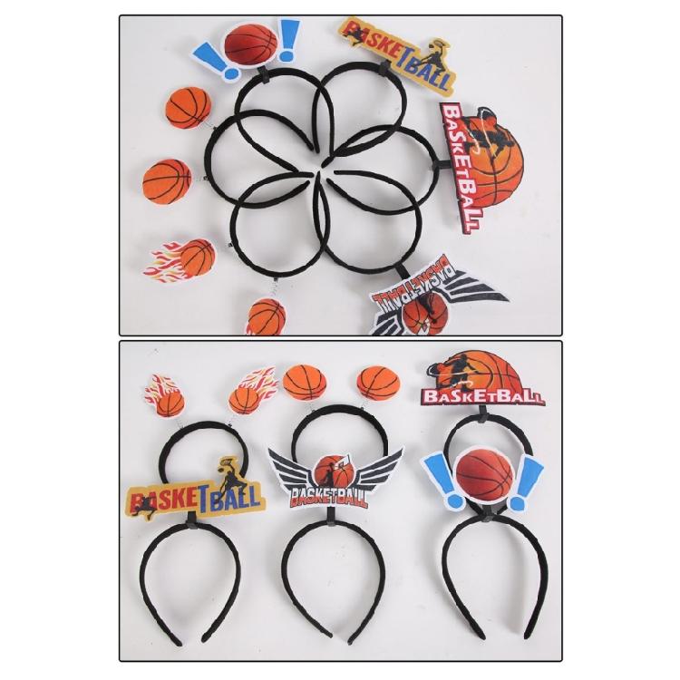 Basketball Championship Hairhoop Sporty Hairband with Nonwoven Fabric Design For Sports and Basketball Enthusiasts