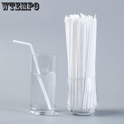 100 Adet Tek Kullanımlık Pipetler Tek Tek Ambalajlanmış Tek Sütlü Çay Kahve Meyve Suyu Pipetleri Şeffaf İçme Pipeti
