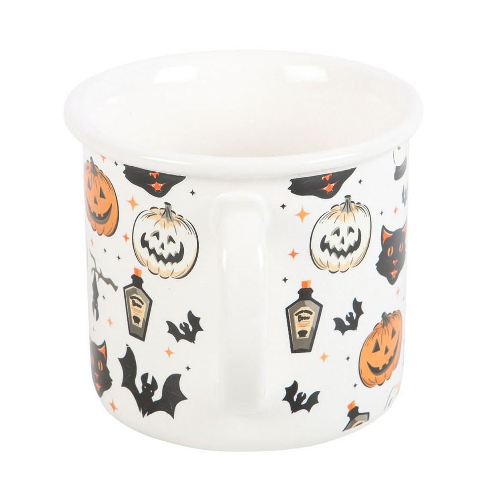 Something Different Spooky Cat And Pumpkin Mug
