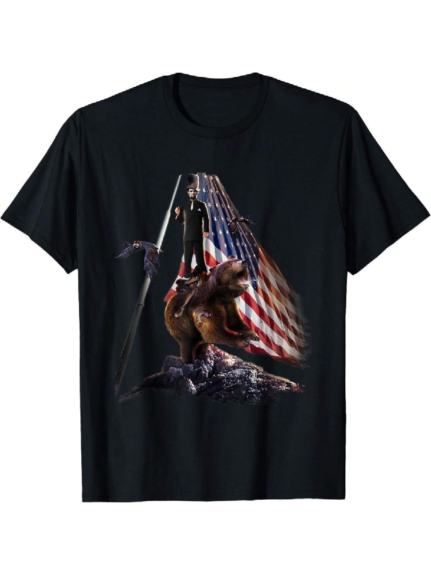 ABRAHAM LINCOLN - Werewolf Vampire President Horror T-Shirt S разноцветный