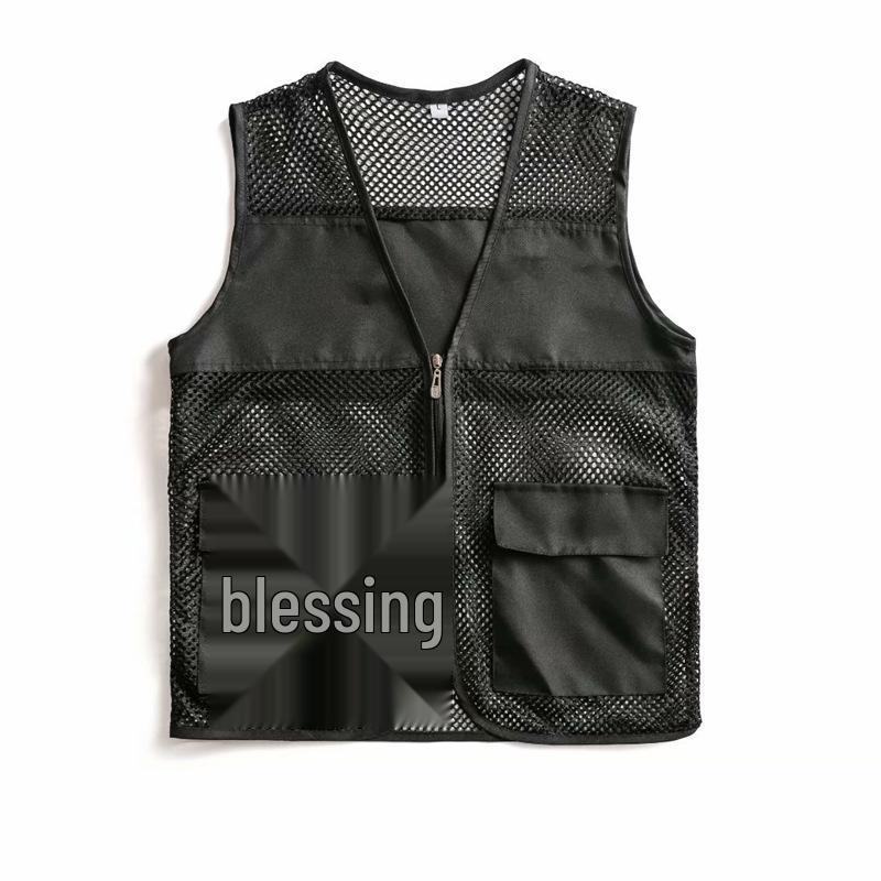 Custom Breathable Mesh Vest with Logo for Volunteer and Promotional Activities