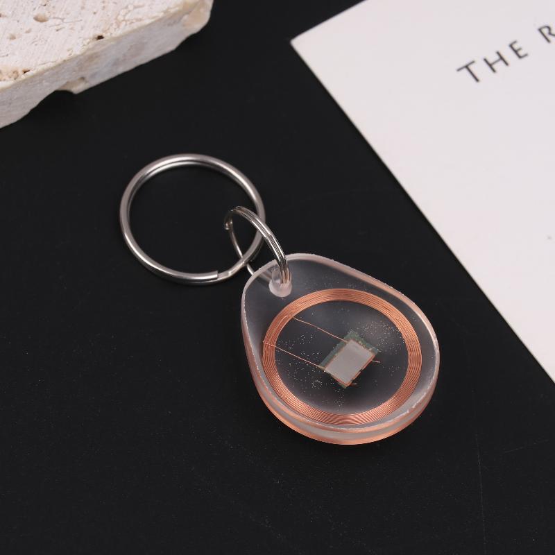 Cuid Keychain Token Rewritable Smart Keys Nfc Tag Copy Fobs 13.56Mhz Access Control Writable Card Cuid Changeable Wet Inlay