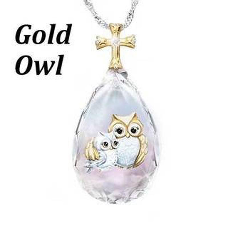 

Хрустальный крест двухцветная подвеска простая мода животная серия ожерелье