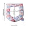 High-looking Toilet Seat Waterproof Cartoon Pattern Hygienic All-Season Comfort Toilet Cover Bathroom Germ-Free Accessories