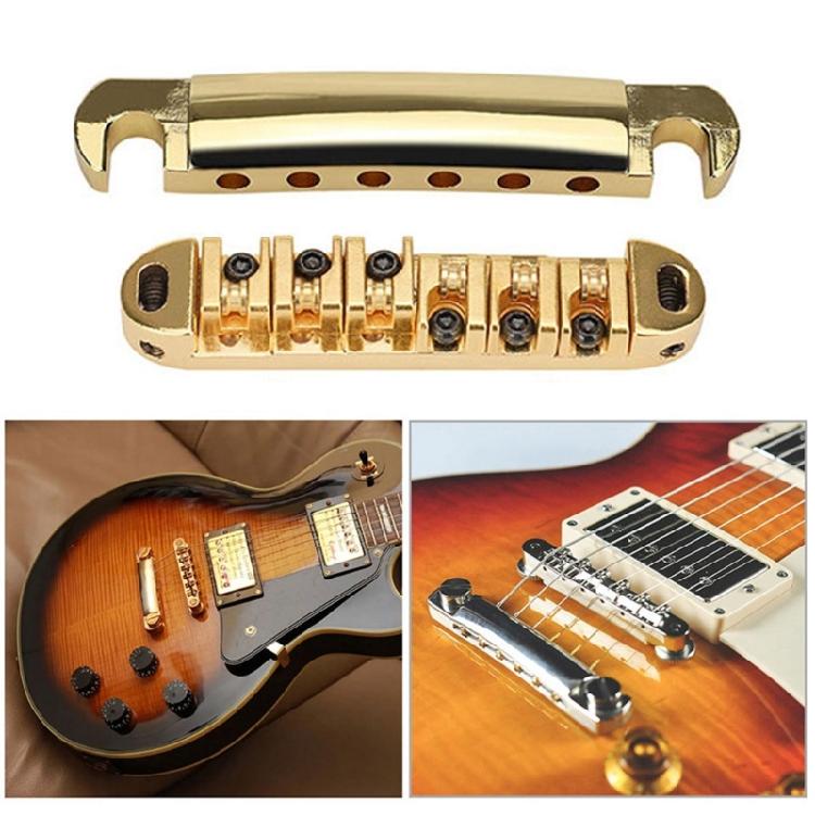 1 Set Roller Guitar Bridge Locking Tune O Matic Bridge Tailpiece Tail For Guitar