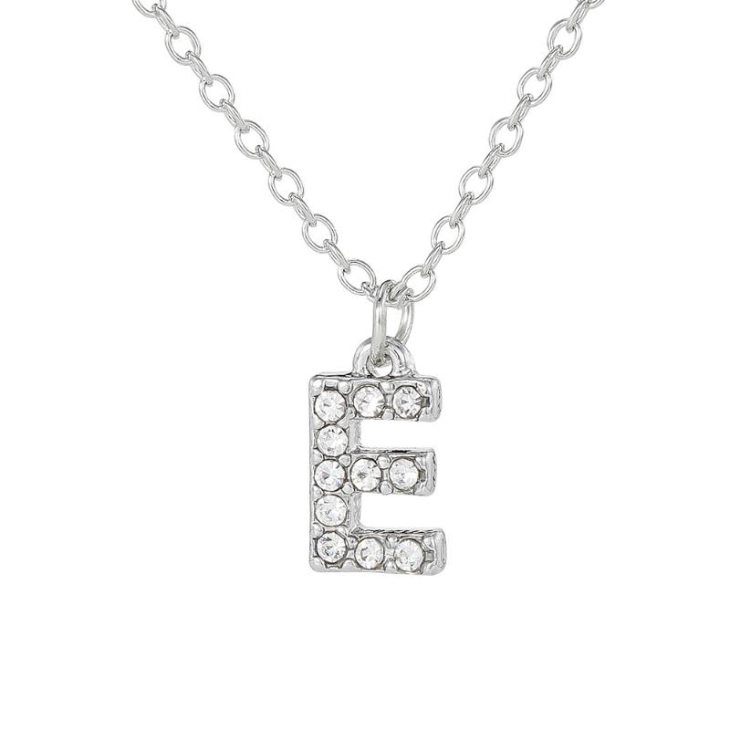 Μόδα Λαμπερό Μενταγιόν Γράμματος A-Z Κολιέ Γούρι 26 Αρχικό Αλφάβητο Όνομα Κλείδα Αλυσίδα Κοσμήματα Πάρτι Δώρο