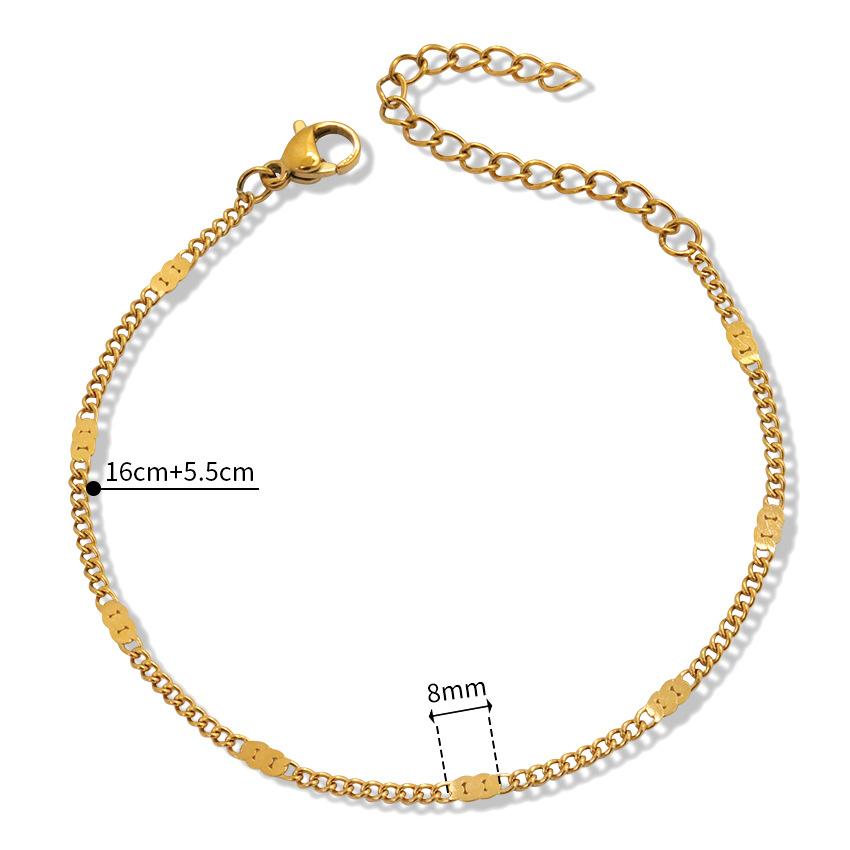 

Браслет-глиттер на ногу Женский тренд Холодный ветер Простой декор из пайеток для ног Темпераментный Повседневный Летний 18K