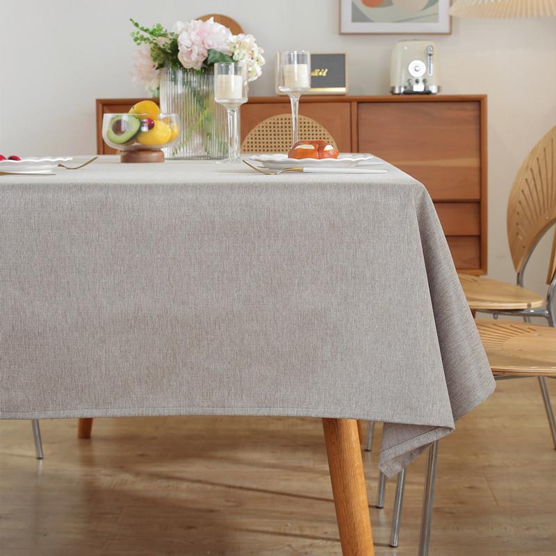 Modern Simple Polyester Vegan Style Rectangular Tablecloth Coffee Table Tablecloth Dining Table Cloth Anti-Splashing Water