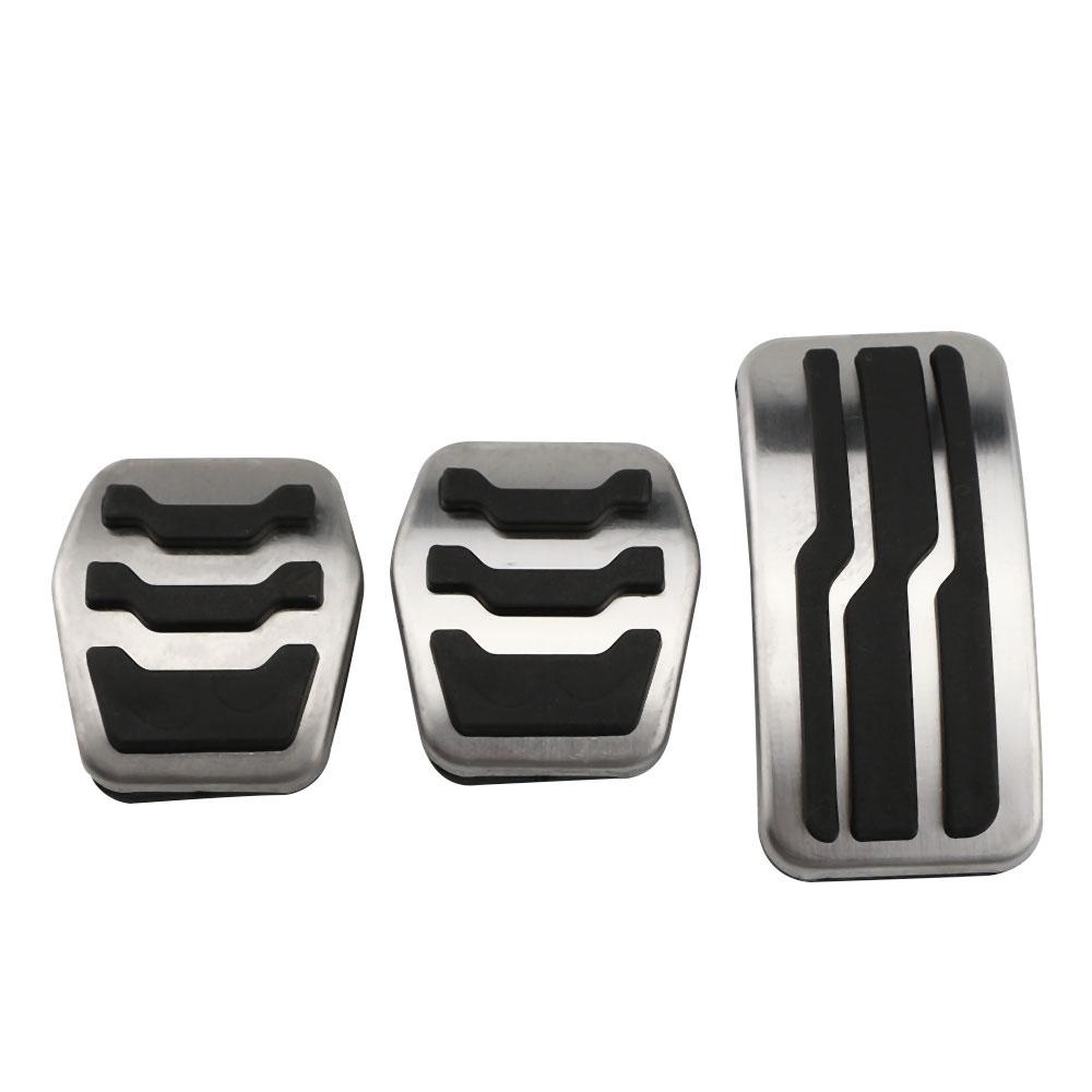Stainless Steel Acclerator Pedal Covers for Ford Focus MK2 MK3 Kuga Escape 2013-2019 LHD AT MT Car Modification Accessories