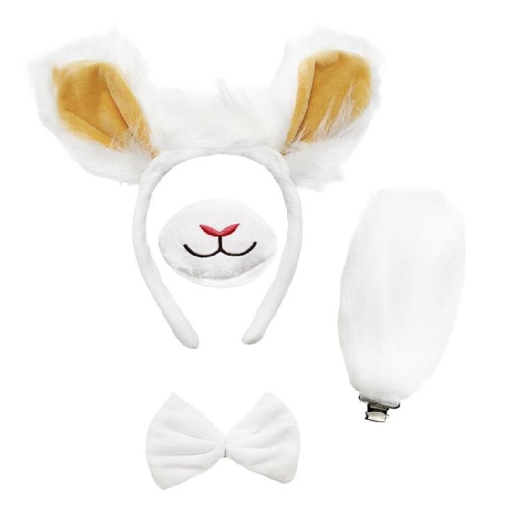 Crystal velutinous Sheep Costume Set With Lamb Ears Band For Halloween Party costume Props For Children Role Play