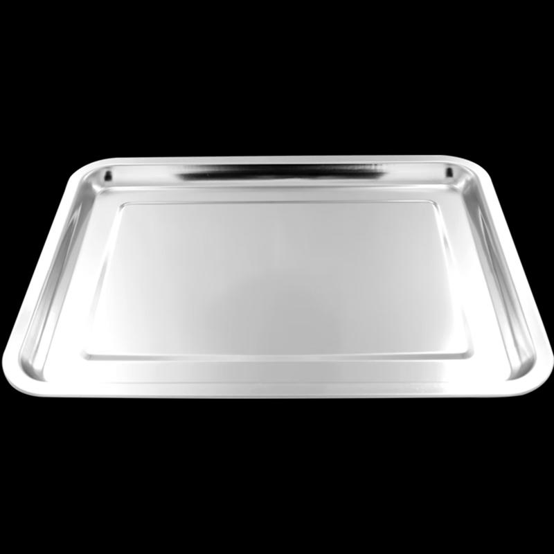 Guroo 304 Stainless Steel Rectangular Multipurpose Tray (5-Pack)