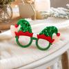 Christmas Novelty Glasses with Sequin Hat and Funny Eyeglass Frames for Holiday Party