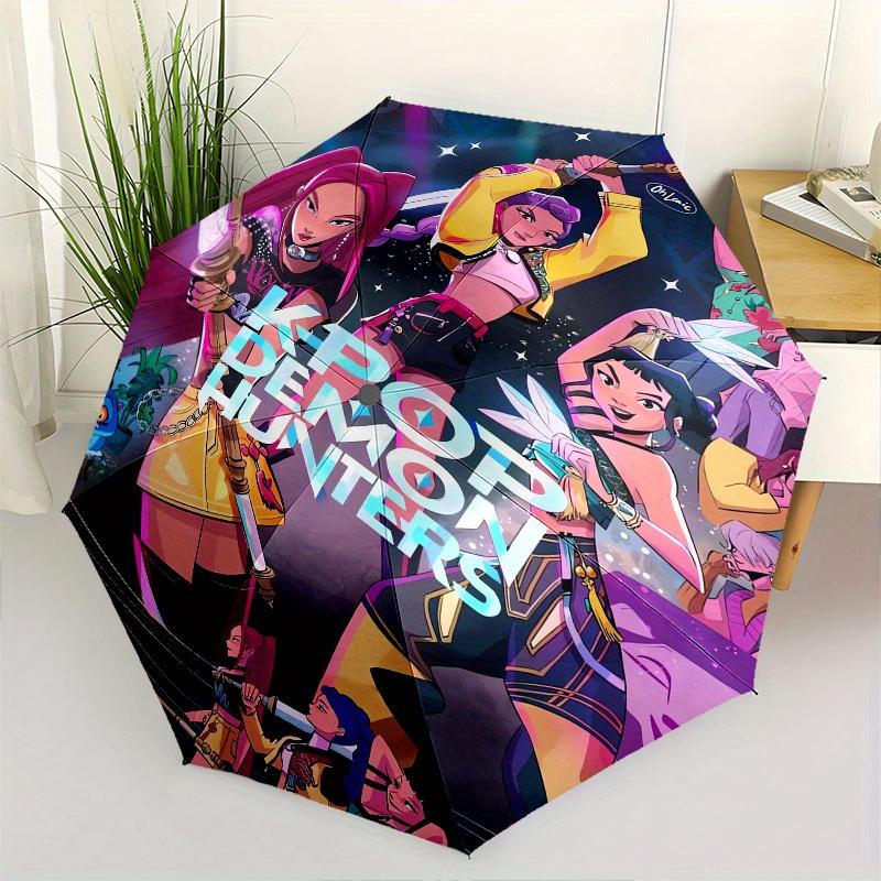 

KPop Demon X Automatic opening and closing folding Umbrella with 8-rib frame and compact travel design, perfect for all occasions | Stylish