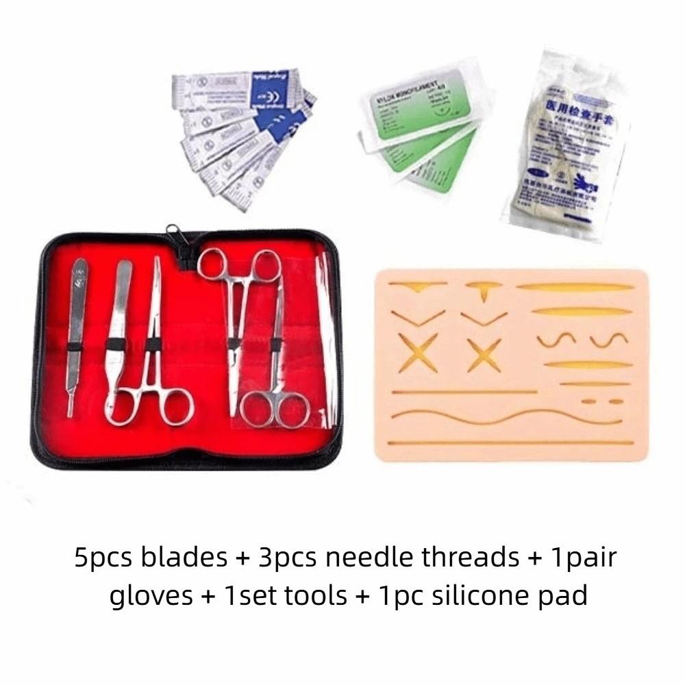 Silicone Suture Practice Training Kit Suturing Practice Operate Suture Teaching Equipment  Students