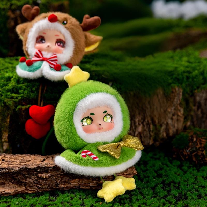Non-Toxic Christmas Plush Hanging Ornament - Cute Reindeer / Christmas Tree Car Decor Xmas Tree & Door Hanging Decoration