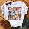 Disney Cartoon Princess Printed Women T-shirt Kawaii Graphic Printed T Shirt Summer Casual Short Sleeve Female Tops Tshirt Tees