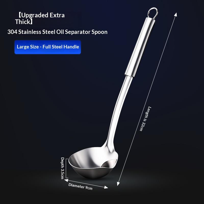 

Gianxi 304 Stainless Steel Oil Separating Spoon Oil Filtering Tool Oil Removing Soup Separation Spoon For Household Use