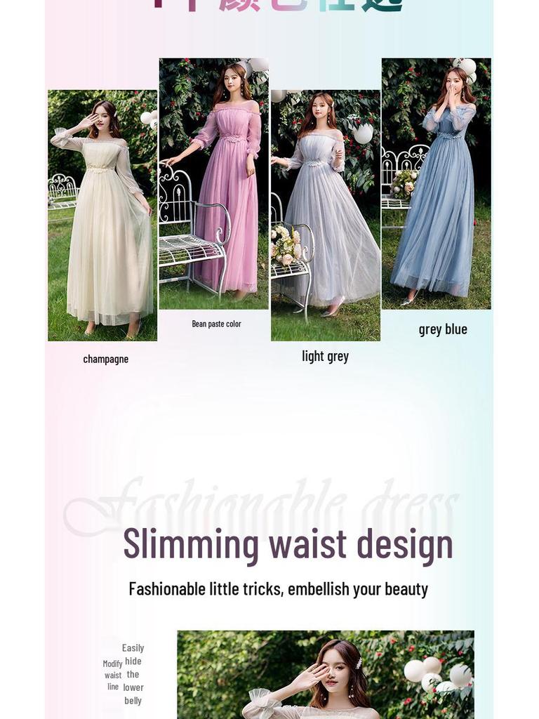 2025 Elegant Long Bridesmaid & Evening Dress for Women