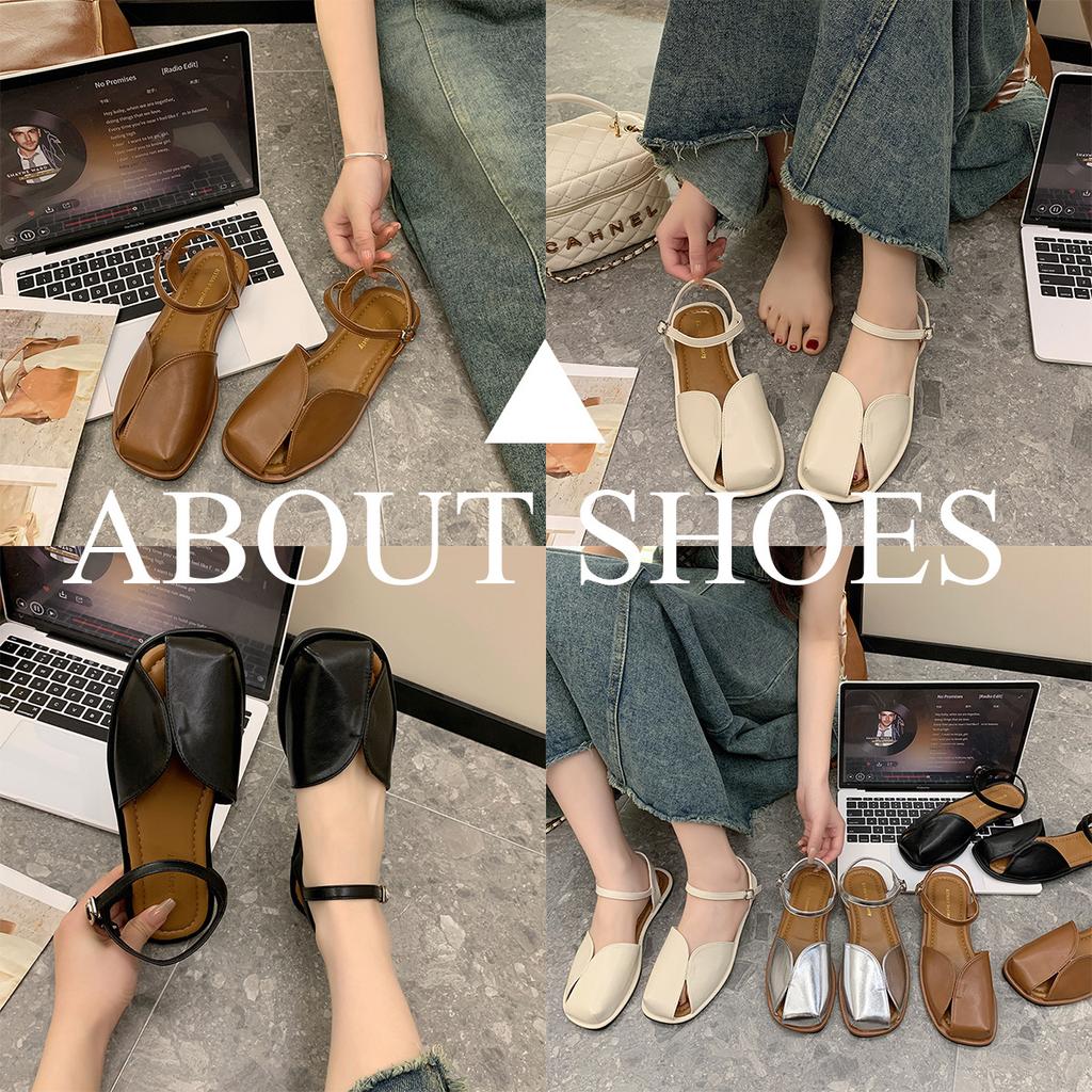 Baotou Sandals Woman 2025 New Summer Korean Version Mori Retro Fairy Style Casual Soft Sole Roman Sandals Woman