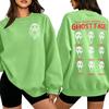 Women's 2027 Letter Print Long Sleeve Crewneck Sweatshirt Pullover Top