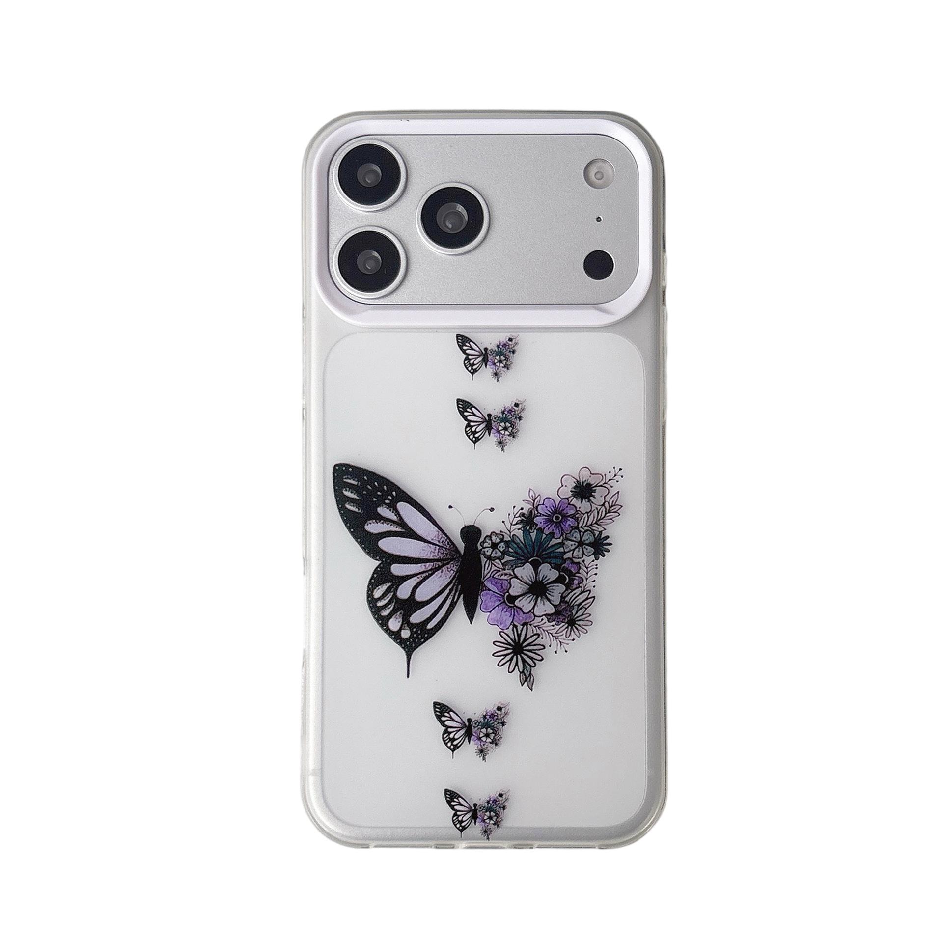 Ink Wash Butterfly Phone Case for iPhone 12-15 Pro Max Series iPhone 16 Pro