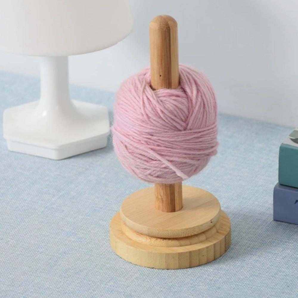 Vertical Rotating Yarn Spool Organizer Detachable Base Wool Storage Rack  Home Braided