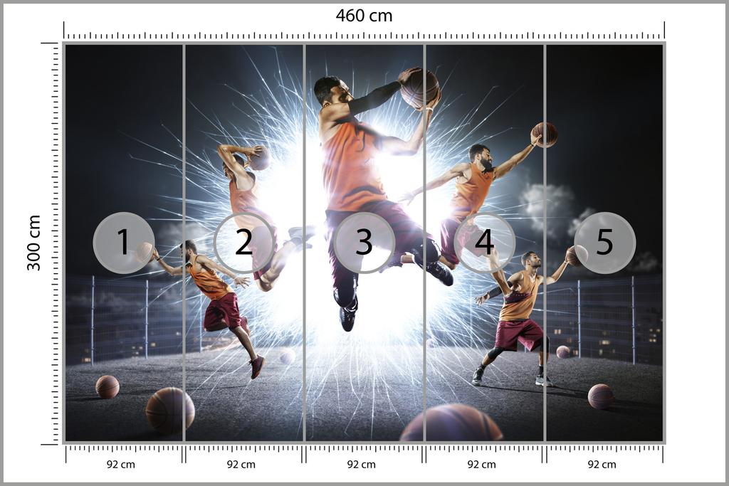 Photomural Street Basketball Smooth Vinyl 460x300