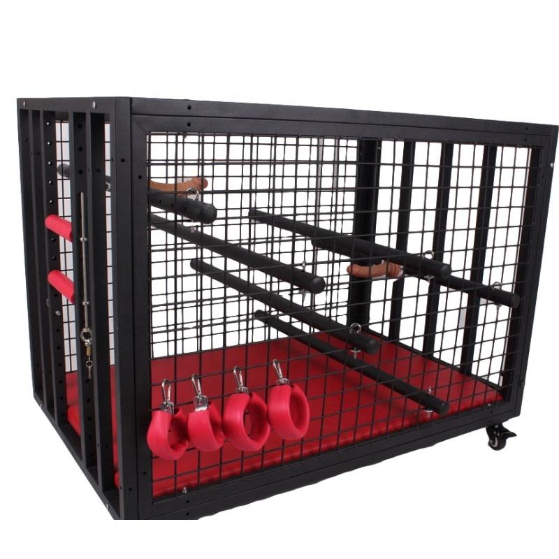 Stock BDSM Extreme Punishment Prop Binding Restraints Metal Chastity Lock Imprisoning Sex Slave Cock Cage Chastity Cage Sex Toy
