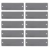 10pcs Stainless Steel Name Plate 70X25Mm Blank Metal Tags For Engraving Diy Industrial Machinery Signage Craft