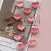 10pcs Adorable 3D Heart Fridge Magnets Resin Refrigerator Stickers Aesthetic Kitchen Decor Magnetic Whiteboard Decor for Girls