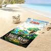 Name Custom Game Legend of Zelda Print Beach Towel, Large Soft Quick Dry Towel for Beach Camping Swimming