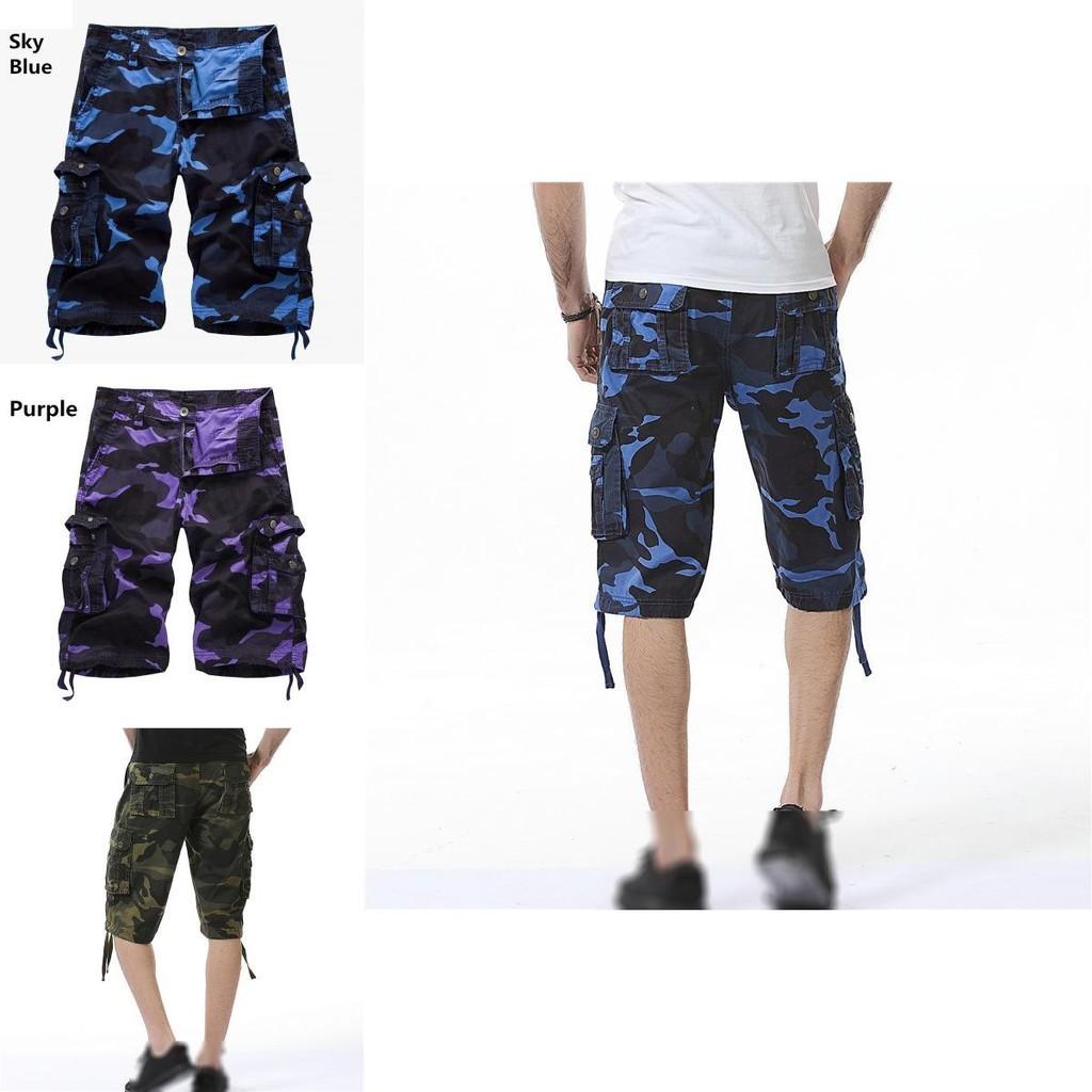 Durable And Comfortable Men's Tactical Military Army Camouflage Cargo Shorts With Multiple Pockets