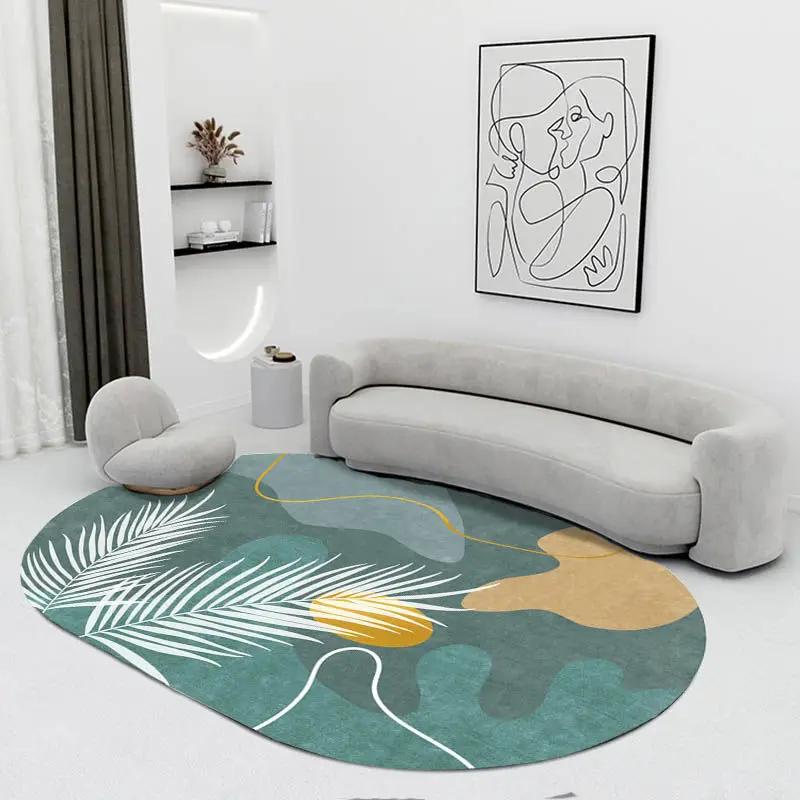 Creative Oval Carpet Living Room Decoration Carpets High Quality Rugs for Bedroom Home Decor Mat Lounge Rug Non-slip Porch Mats