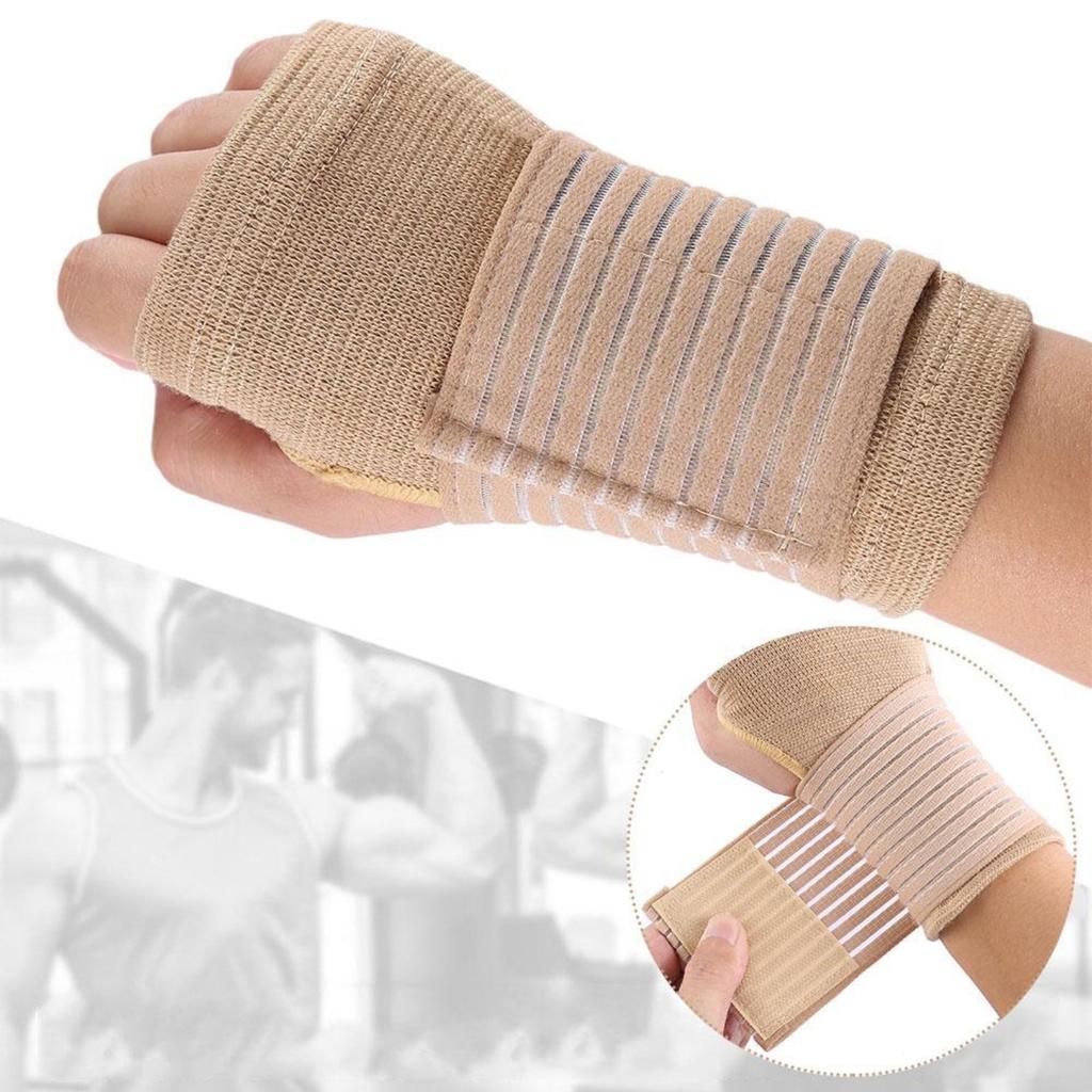 1 Pair Elastic Wrist Support Carpal Tunnel Wrist Support Adjustable Compression Strap Wrist Support Suitable For Carpal Tunnel Tendonitis Wrist
