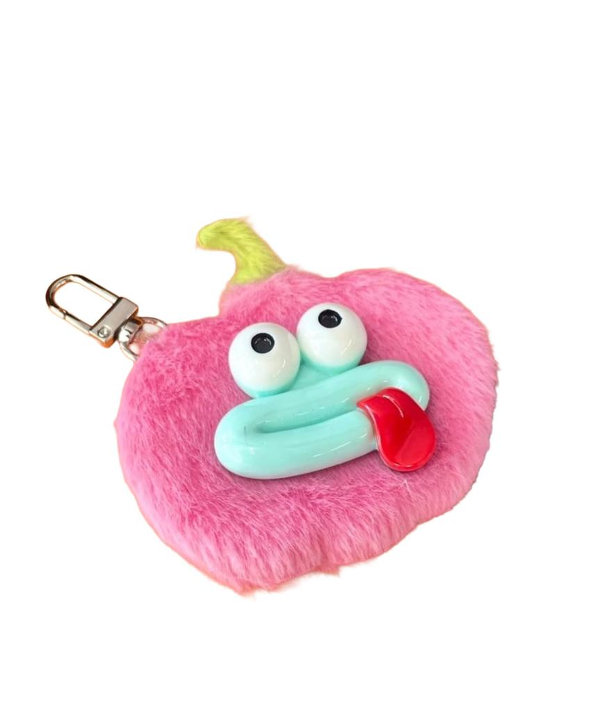 WEGO Mini Perorin Pumpkin Monster Plush School Size Pink Keychain, Cute, Girly, Gift, Present, Women's, F,