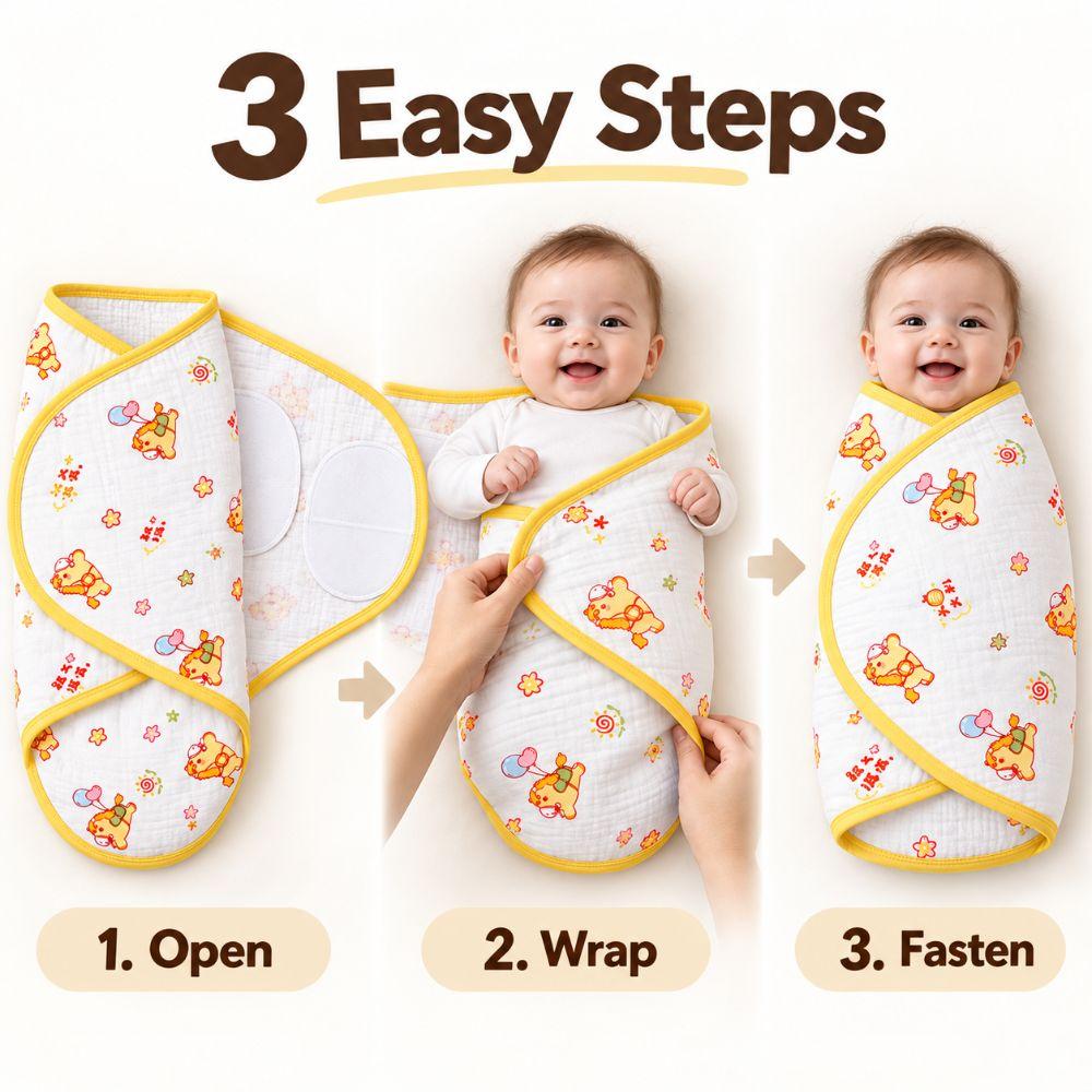 Cotton Baby Sleeping Bag Single Layer Newborn Wrap Comfortable Baby Swaddle Blanket