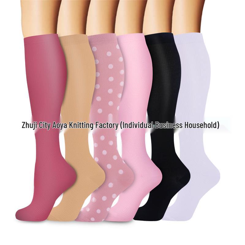 Cross-border Over-the-Knee Compression Yoga & Sport Socks Set