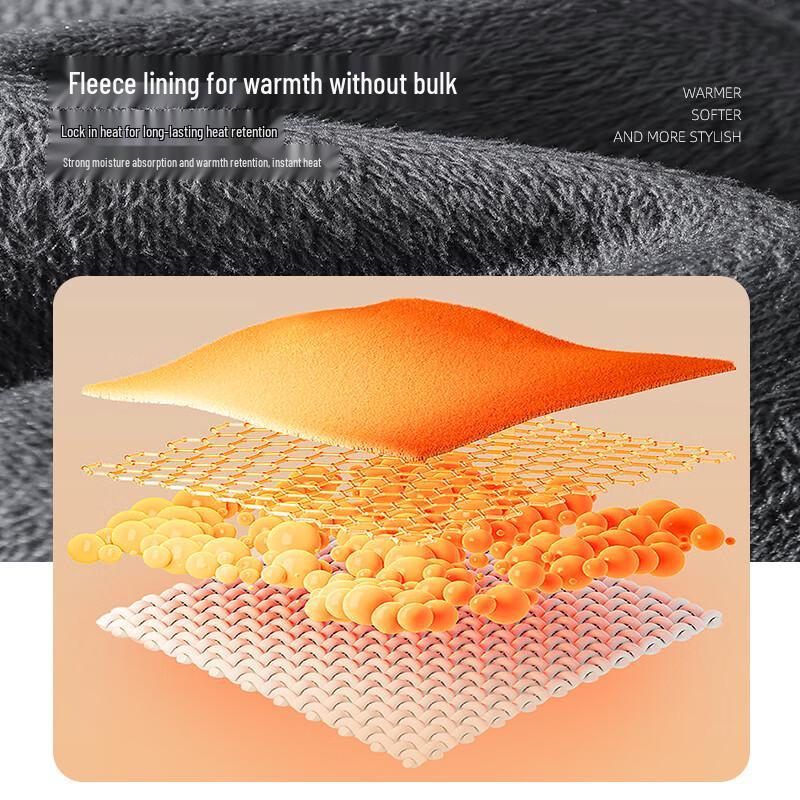 JEEP SPIRIT Men's Fleece-Lined Straight-Leg Jeans