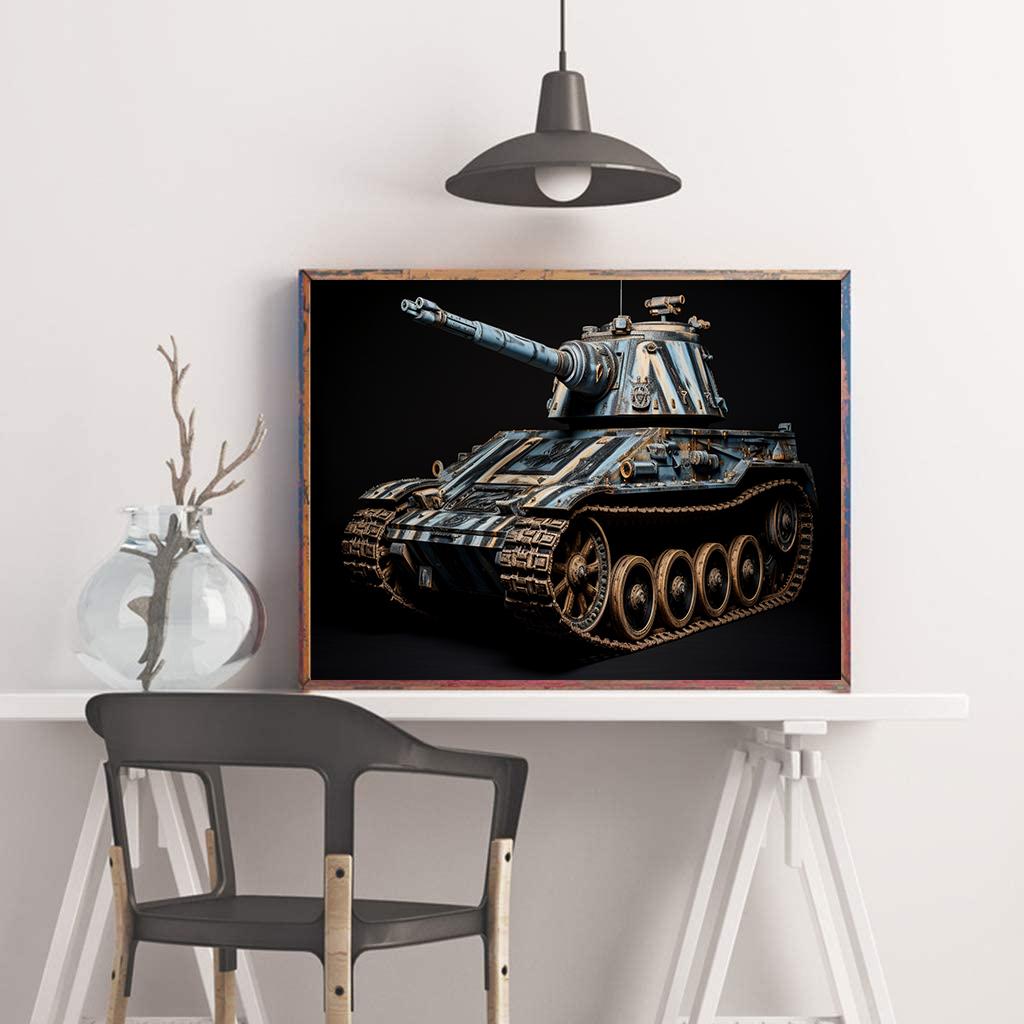 Pittura Diamante Fai da Te Carro Armato Kit Punto Croce Arte Mosaico Pittura Diamante Cerchio Pieno/Quadrato Decorazione Casa