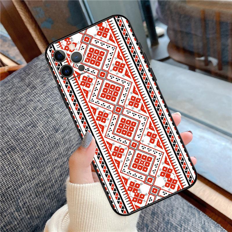 Ukraine Ukrainian embroidery Phone Case For iPhone 16 15 13 12 11 14 Pro Max 12 13 mini XR 15 16 Plus 16e Cover Shell