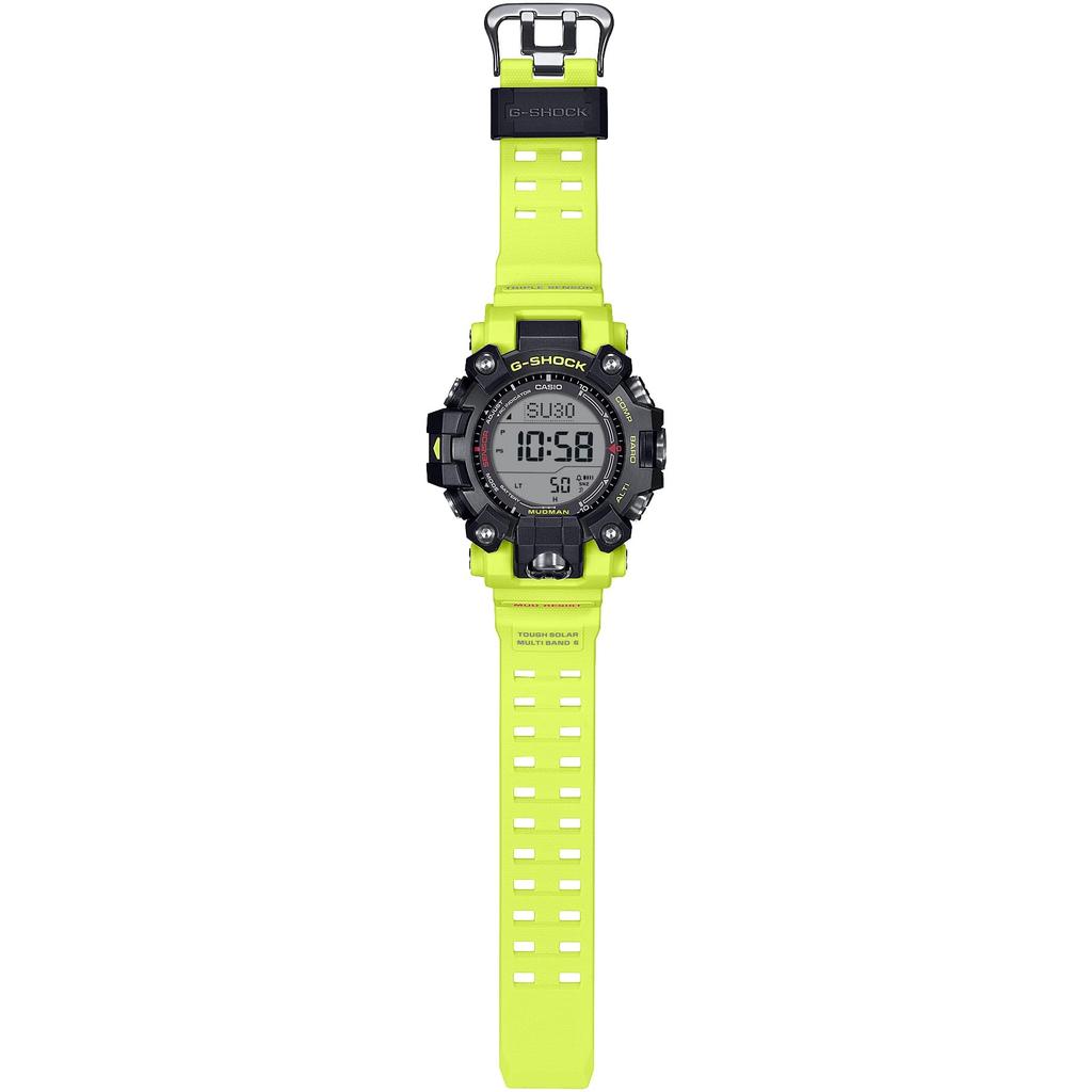 Casio G-Shock Solur for menn, Miljøvennlig MUDMAN, Radiostyrt, Gul, Modell GW-9500MRY-1A9JF, Autentisk Japan-import