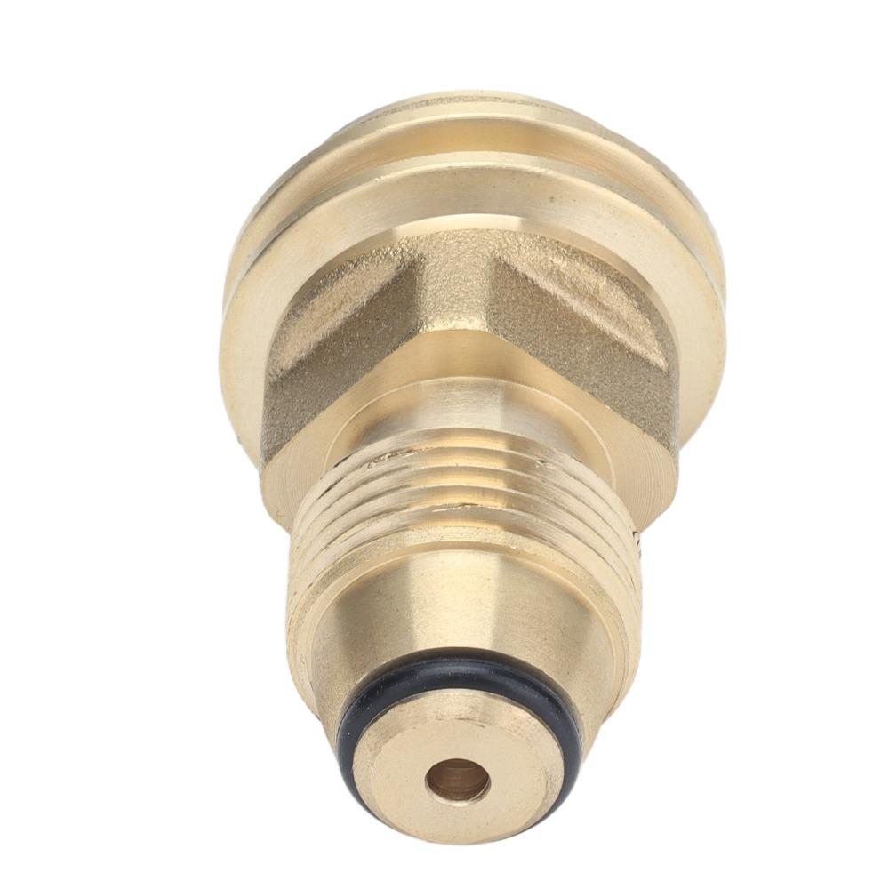 Adaptor rezervor propan din alamă solidă Convertește POL la QCC1/Tip 1 Pentru supapa de service a rezervorului LP Adaptor POL la QCC1 Conexiune rapidă