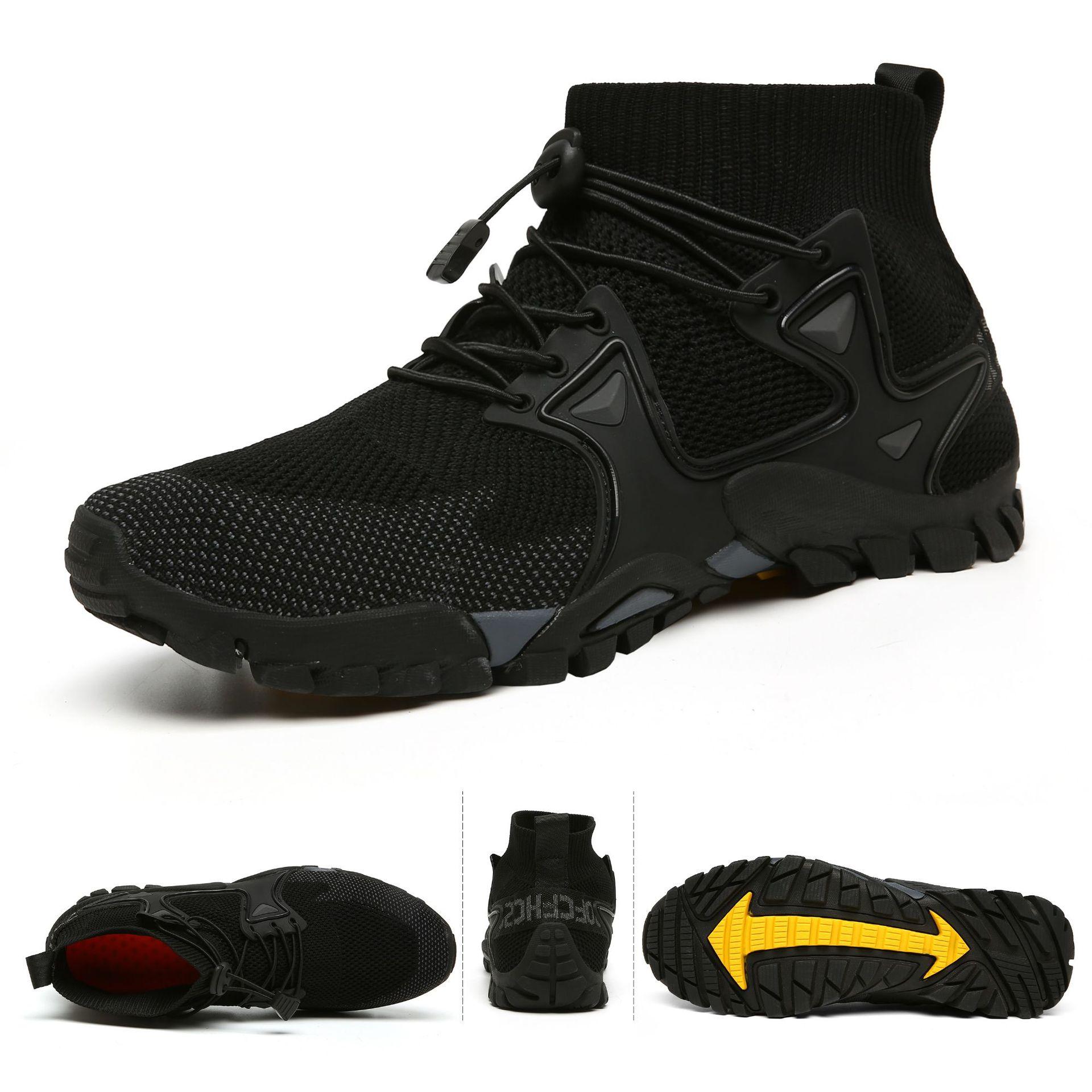 

Men s shoes 2025 popular foreign trade couple light and comfortable breathable and comfortable versatile flying woven beach shoes hiking shoes 36