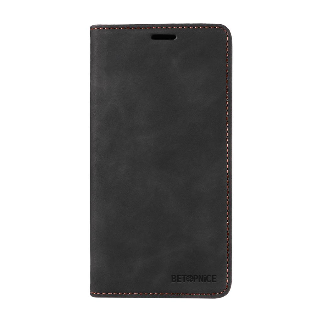 Pro iPhone 17 Pouzdro BETOPNICE Magnetické Zapínání RFID Blokující Peněženka Stojánek Kožený Kryt na Telefon