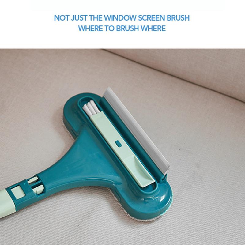 Double Sided Window Screen Wiper and Scrapper Multifunctional Window Squeegee Household Cleaning