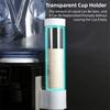 Wall Mounted Cup Dispenser No Drilling Waterproof Paper Cup Storage Dust-proof Transparent Cup Storage Rack for Disposable Cups