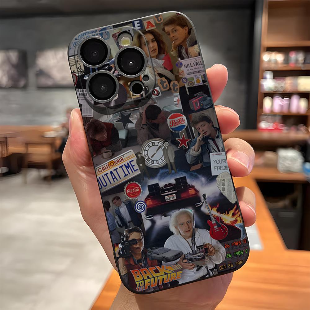 Hot Back To The Future Movie Phone Case For IPhone 17 Pro Max 15 Pro 16 14 Plus 12 13 Mini 11 Pro Shockproof Soft Cover