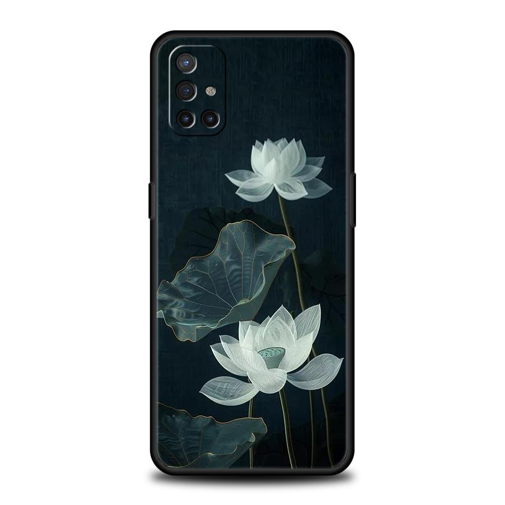 Lotus Pattern Phone Case For OnePlus 15 13 12 11 10 9 8 13T 10T 7T Pro 13R 12R 9RT 8T Nord 4 N200 2T CE 2 3 5G Lite Cover
